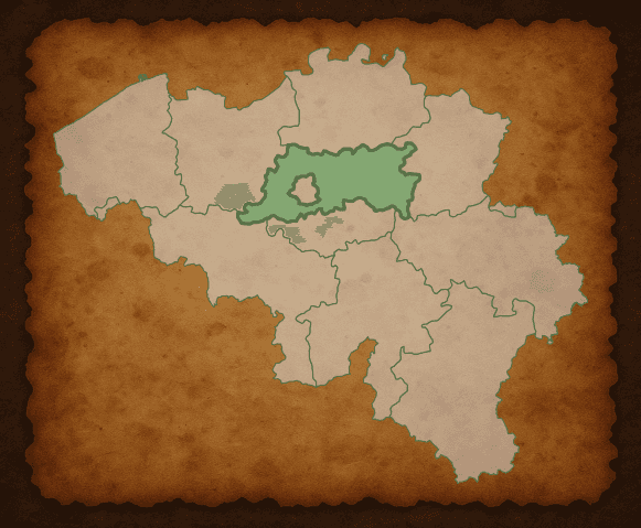 Kaart van Vlaams-Brabant