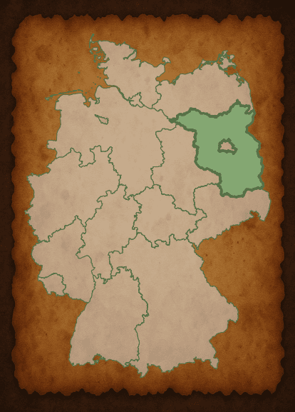 Kaart van Brandenburg
