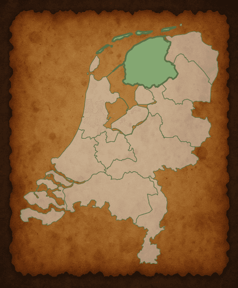 Kaart van Friesland