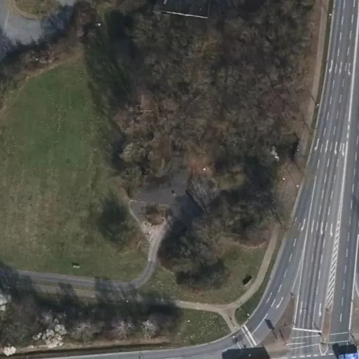 Verlaten Tankstation