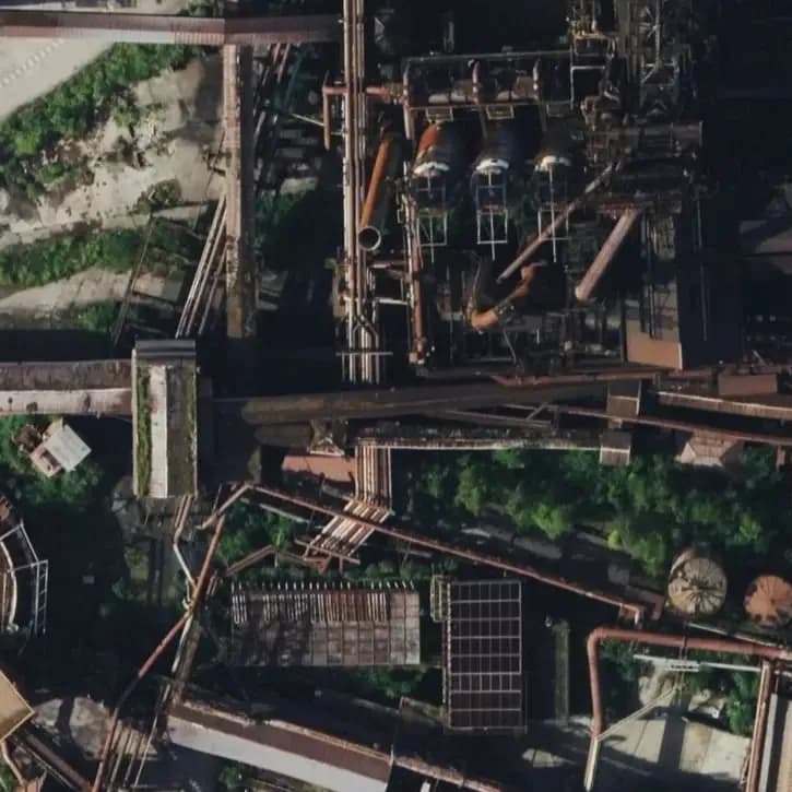 Verlaten Staalfabriek